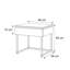 Doering 48cm W Metal Bedside Table