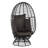 Dernier Swivel Steel Outdoor Lounge Chair-242119992