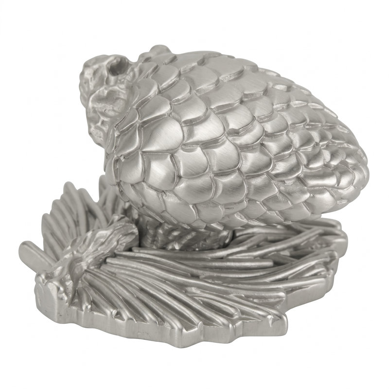 ARTS & CRAFT PINECONE KNOB, Satin Nickel