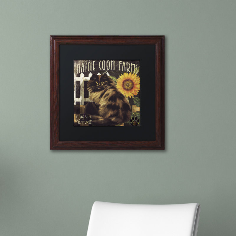 Jadaya «Vermont Farms VI», affiche vintage encadrée, H 11 po x l 14 po x P 0,5 po, Noir, Cadre brun