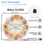 Horloge murale d'inspiration aquarelle