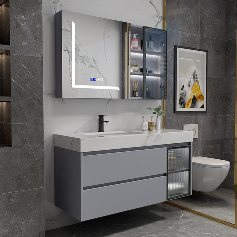 Minimalist modern style bathroom cabinet