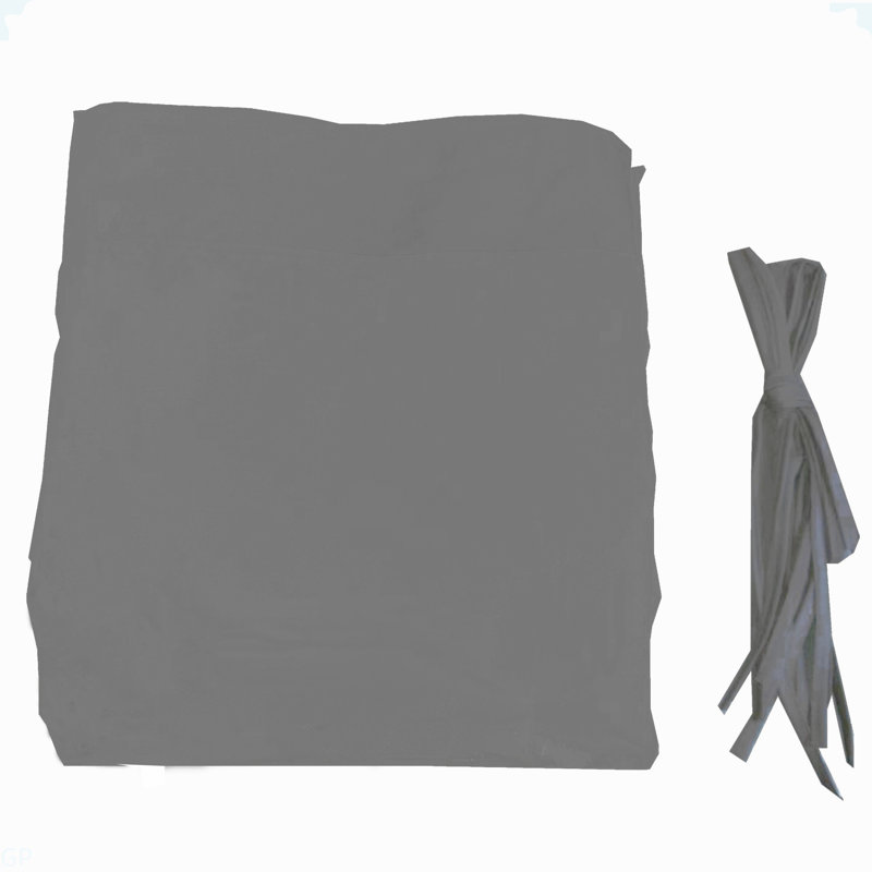 Housse de remplacement universelle pour auvent pour pergola extérieure incurvée 12 pi x 9 pi - gris
