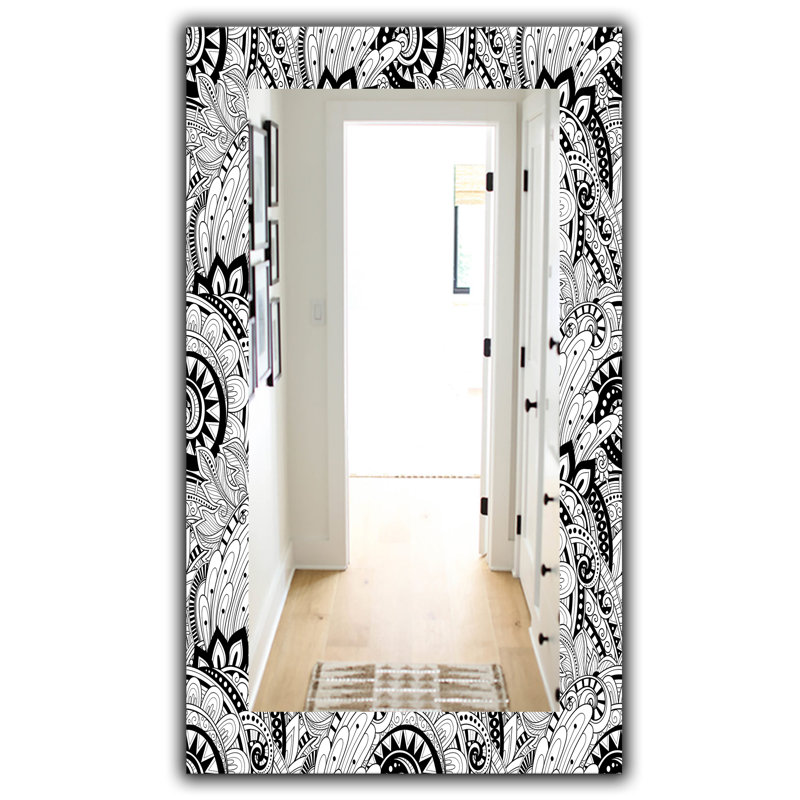 Miroir mural abstract Monochrome, H 39,4 po x l 29,5 po