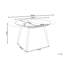 SENIAC Extendable Oval Metal Base Dining Table