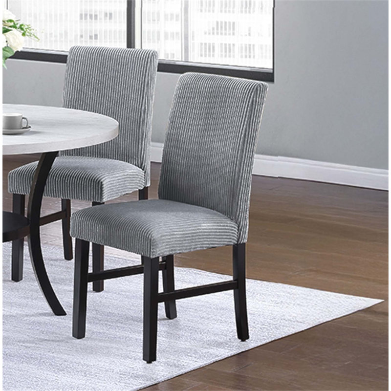 Ensemble de chaises de salle à manger en velours côtelé 2 pièces Corduroy