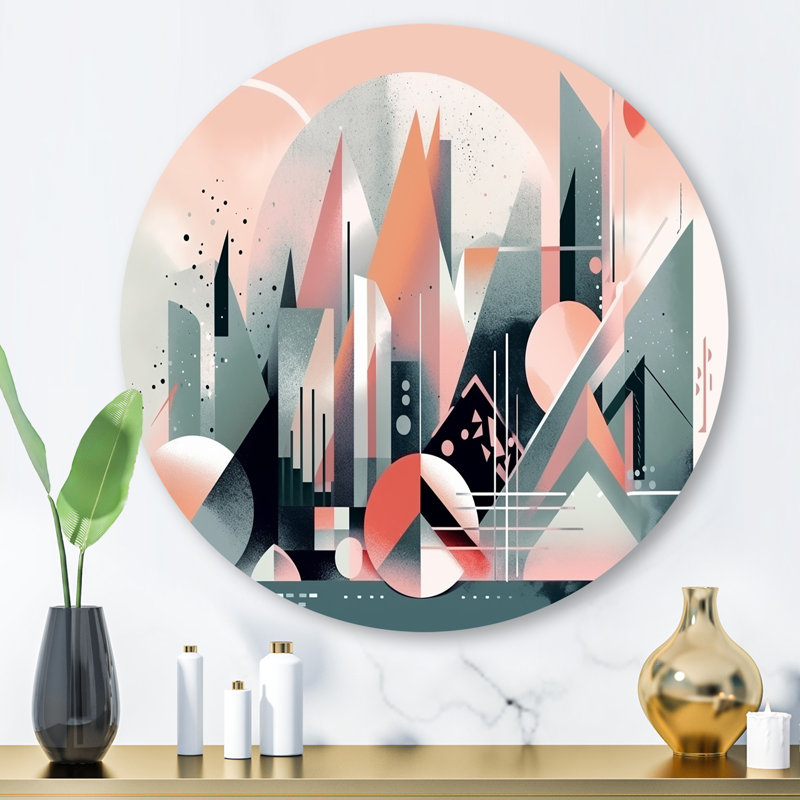 Décoration murale embrassant le cubisme IV, H 29 po x l 29 po x P 1 po