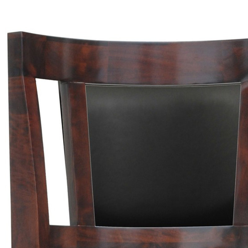 Tabouret de bar et de comptoir pivotant Arushan, Cerisier, Tabouret de bar (siège d'une hauteur de 29 po)
