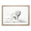 Lion by Jean Bernard - Picture Frame Drawing Print-55580540-55580542