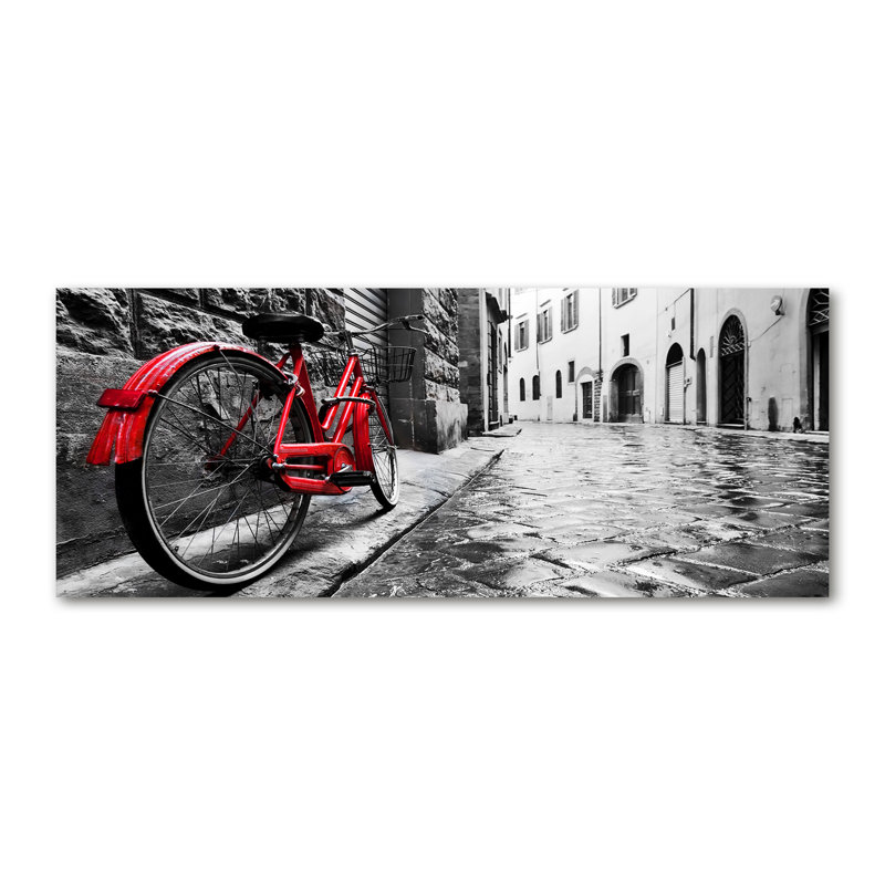 Red Bicycle - Wrapped Canvas Print