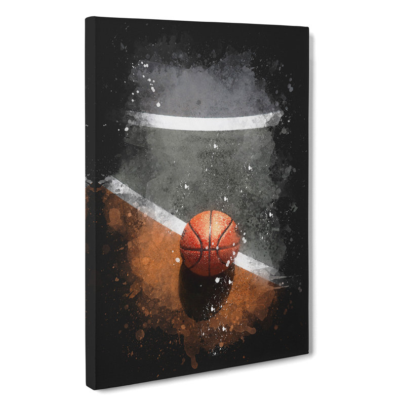Basketball Court - Wrapped Canvas, 91cm H x 60cm W x 3cm D