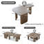 Ensemble de 2 tables basses modulaires modernes (seulement la table incluse)-1546267600