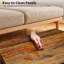 Banc de rangement pour hall d'entrée 39 po avec coffre rabattable, charnière de sécurité, poignée en forme de U, rangement en bois, brun-1317099936