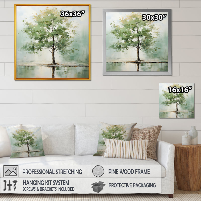 «Orange American Basswood Tree Harmony I», art mural arbre, H 16 po x l 16 po, Noir