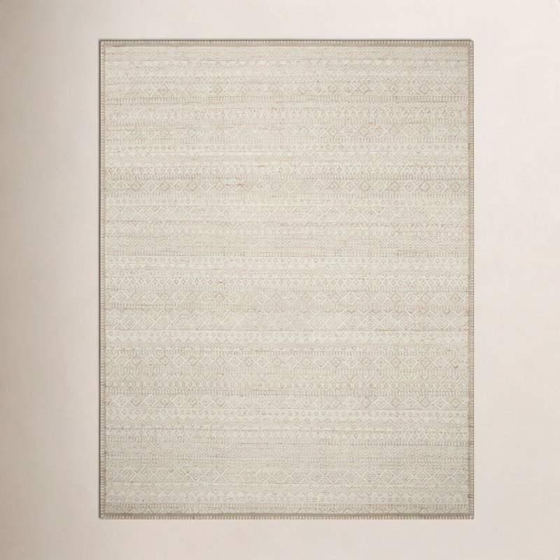 Tapis galet / argile Amber Lewis x Loloi Bowie, Rectangle 11 pi 6 po x 15 pi