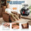 Fauteuil oscillant inclinable électrique pour le salon, fauteuil berçant à 360 ° avec inclinaison réglable-129665224
