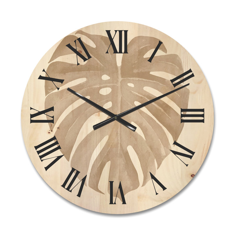 Horloge murale Monstera, Moyen
