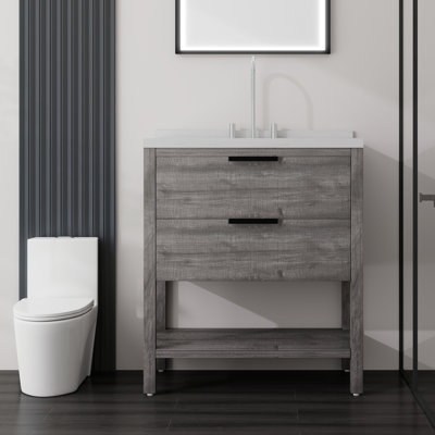 Meuble-lavabo autoportant avec lavabo