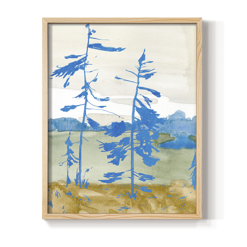 «Cerulean Spruce I», reproduction encadrée - bois massif, H 11 po x l 9 po