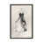 Toile avec cadre gris foncé