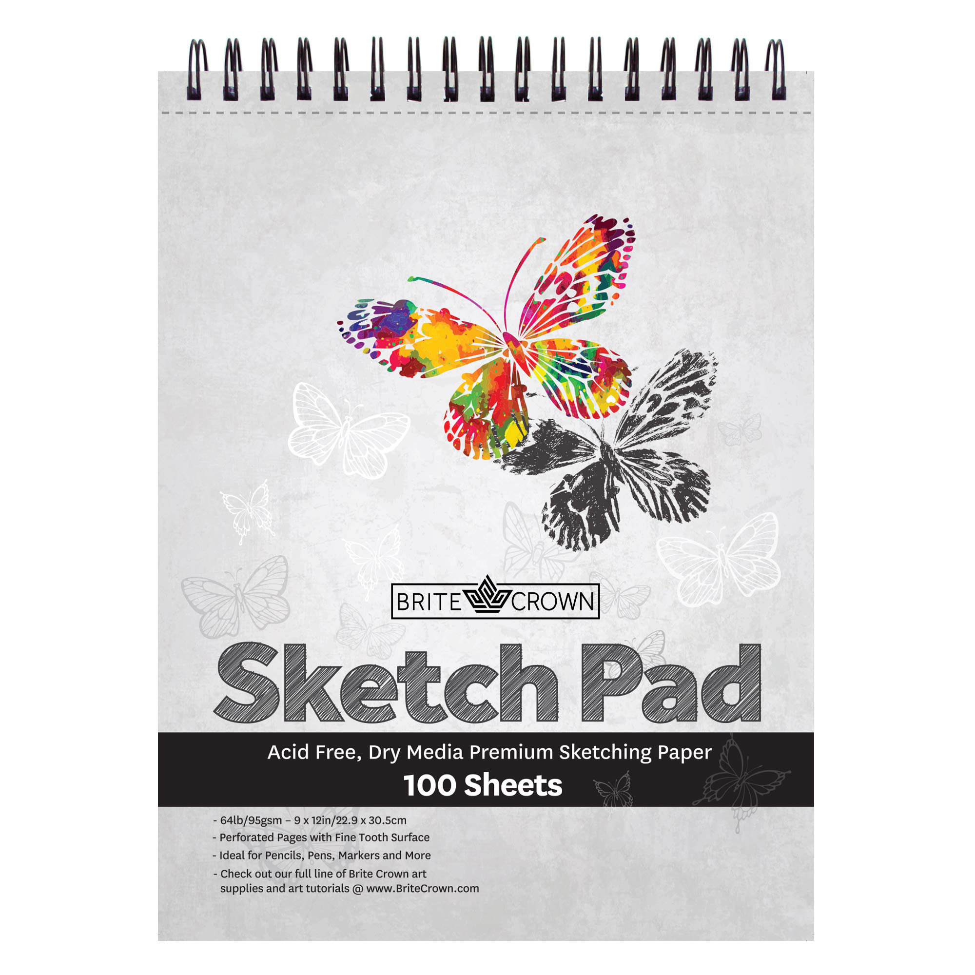 https://assets.wfcdn.com/im/08431102/compr-r85/2253/225360303/brite-crown-sketch-pad-9x12-sketchbook-for-teens-64lb-95gsm-art-drawing-paper-for-kids-9-12-100-sheets-acid-free-spiral-perforated-drawing-paper-pad.jpg