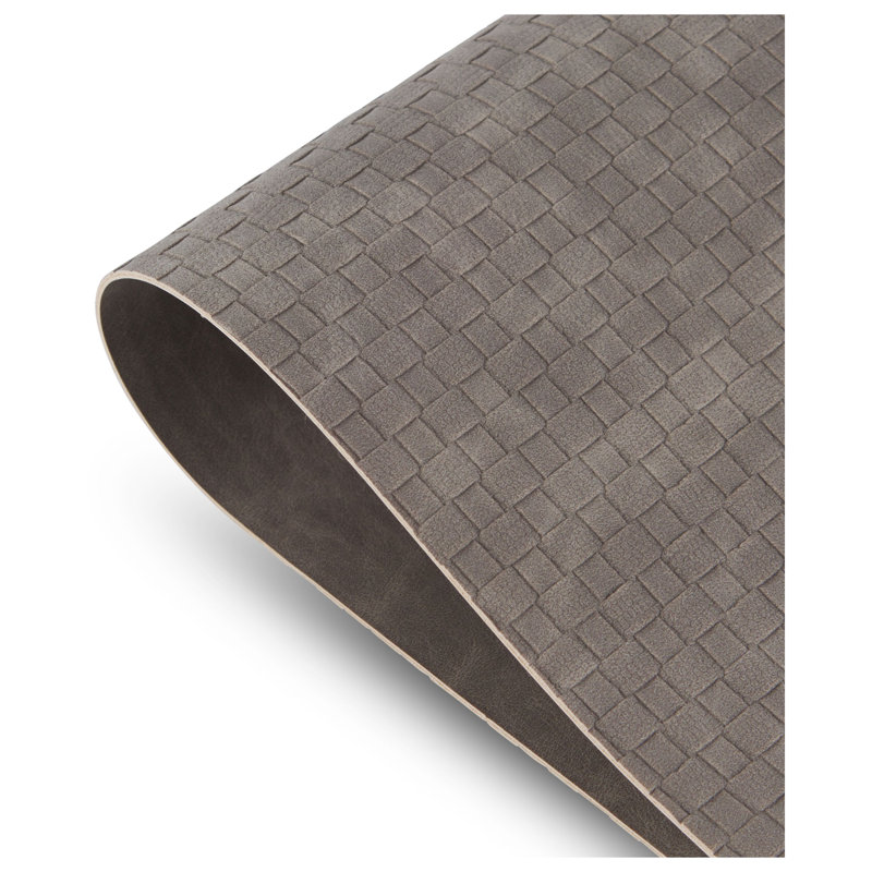 Ensemble de napperon rectangulaire en cuir 12 "x 18" réversible à motif végétalien Sorel de Dicat Home Sorento