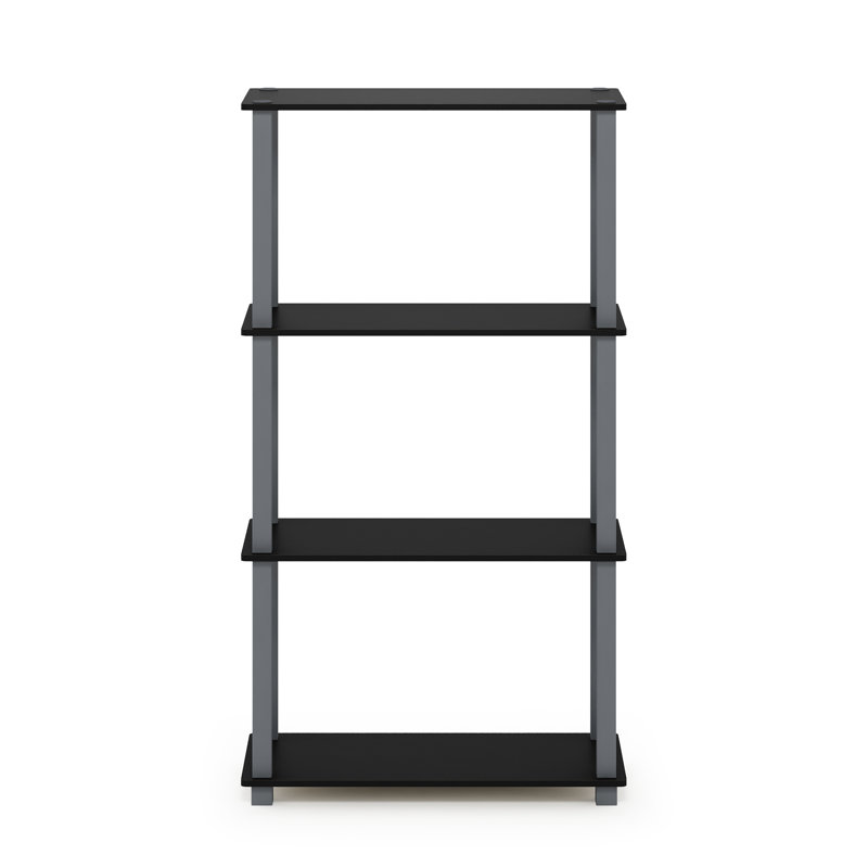 Johnston Etagere Bookcase, Black/Gray