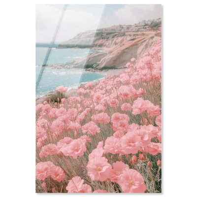 Reproduction d'acrylique de la côte de Rosée, impression d'art de voyage par Notoriart