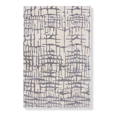 Make It Rain Hand Woven Wool Abstract Area Rug