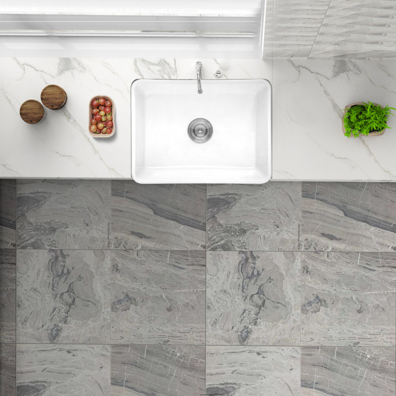 24'' L Single Bowl Fireclay Kitchen Sink