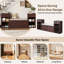 Banc de rangement pour chaussures 77,5 "avec banc et armoire-2077411542
