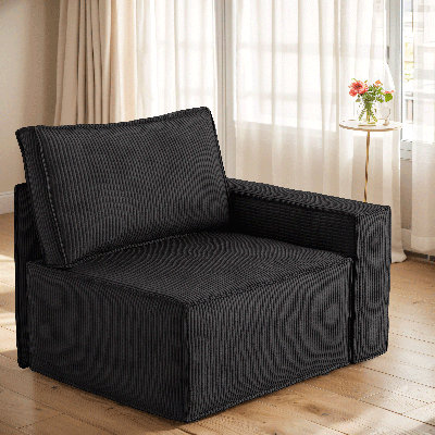Bennett Right Hand Facing Seat Module Accent Chair For Modular Sectional Sofa Couch