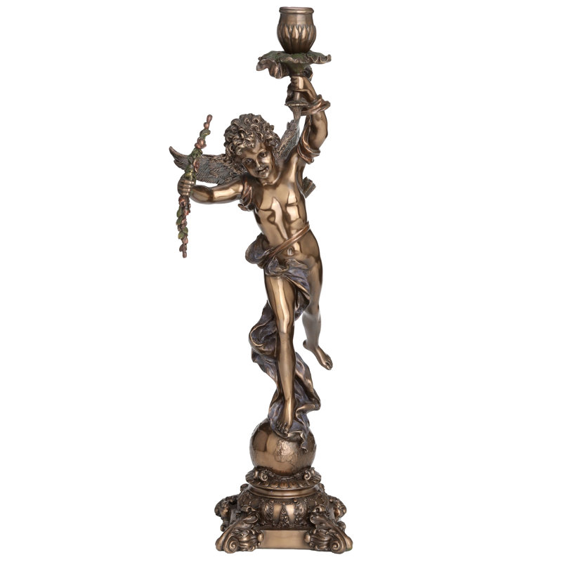 PORTE-BOUGIE 17,91 po Astoria Grand bronze coulé à froid