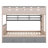 Castle-Themed Bunk Bed Equipped With Two Drawers, A Shelf, And LED Lights-178722548-178722545