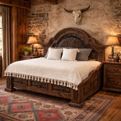 Sierra Hacienda Handmade Tooled Leather Daybed