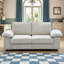 79" Velvet Concealed Storage Double-seater Soft-padded Sofa-992000598