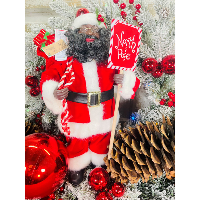 Père Noël afro-américain au pôle Nord
