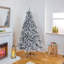 2.1m Pre-lit Flocked Woodcote Spruce Christmas Tree
