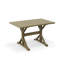 Table de salle à manger moderne beige H 30 po x l 48 po avec savoir-faire durable-17559908