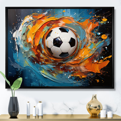 Soccer Ball Kaleidoscope I - Sports Canvas Art Print
