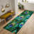 Non-Woven Soft Type Printed Rug Featuring a Delicate Floral Pattern in Rich Tones of Red and Blue for a Classic Style Statement in Any Space-126079659