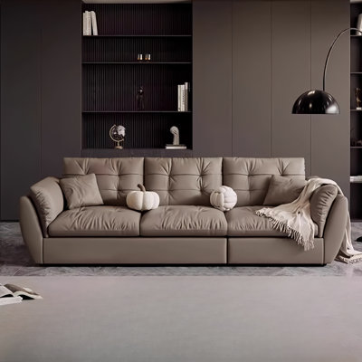 Upscale Straight-lined Living Room Sofa