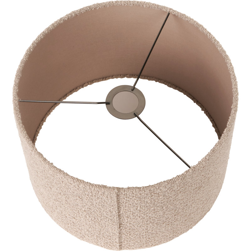 Drum Boucle Lamp Shade, 20cm H x 30cm W x 30cm D, Taupe