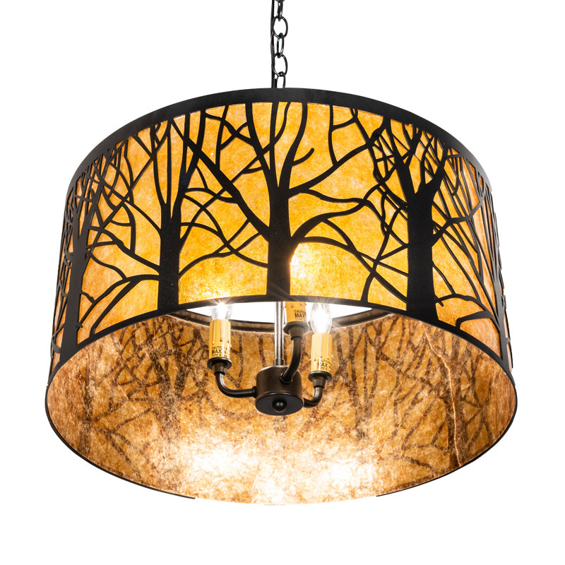 Luminaire suspendu tambour 3 lumières