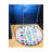 Multicolored Patterned Mixed Shapes Detailed Woven Base Modern Decorative Carpet-1179424248