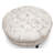 Robb Studio Palfrey Beige Script Print Modern Tufted Ottoman