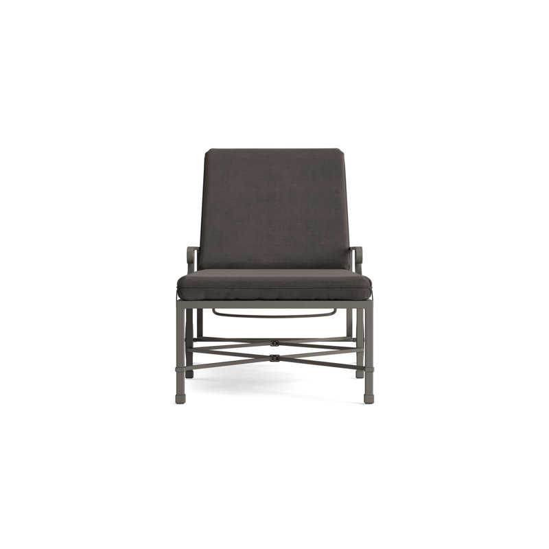 Venetian Outdoor Chaise Lounge, Fusion Charcoal, Mica
