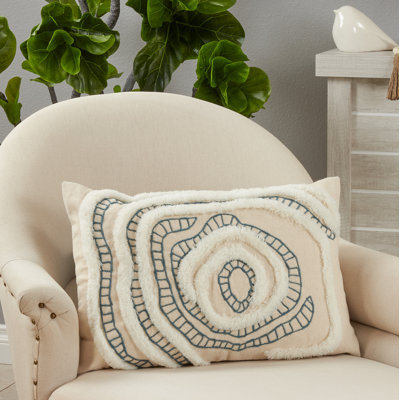 Topography Rectangular Cotton Pillow Cover & Insert