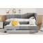 Upholstered Daybed With Trundle And 3 Drawers-2017070627-2017070625