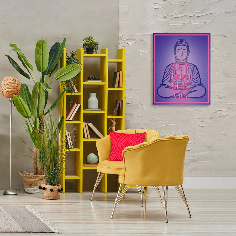 «Let That Sh * t Go Meditation Canvas» par Reinders, H 30 po x l 24 po
